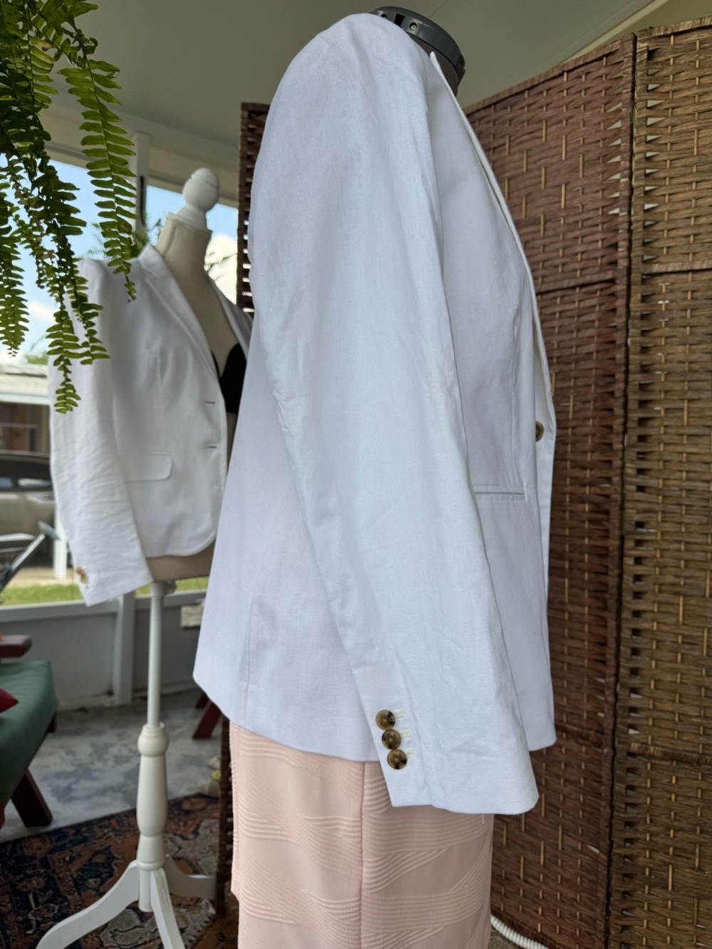 J. Crew Women's Cream Blazer - Picture 6 of 13